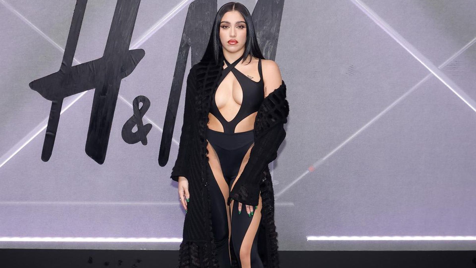 Lourdes Leon stuns in a catsuit at the H&M x Mugler launch in New York