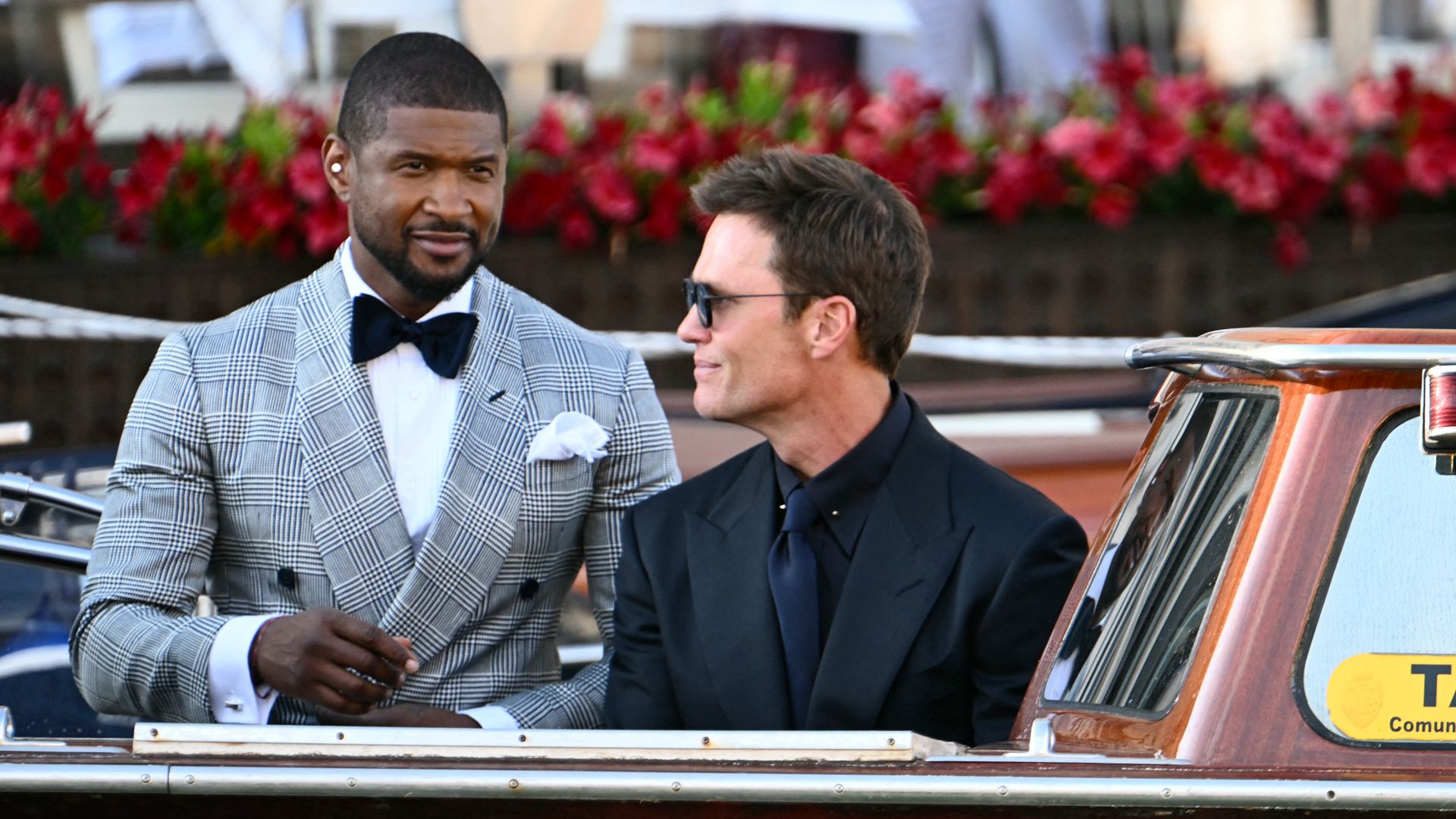 Tom Brady wears velvet heels to Jeff Bezos and Lauren Sánchez's starry pre-wedding party