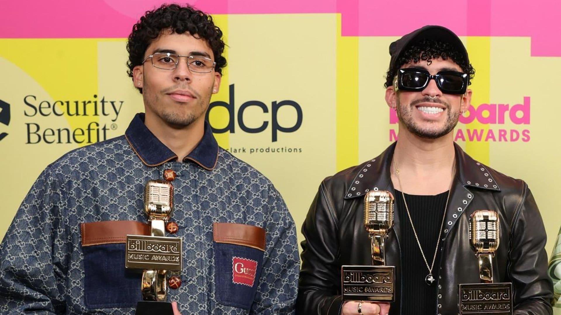 Bad Bunny was captured showing love to his younger brother Bysael Martínez Ocasio