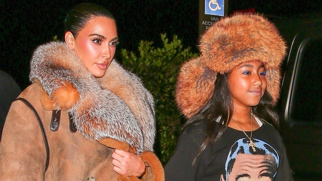 Kim Kardashian and North West in Malibu