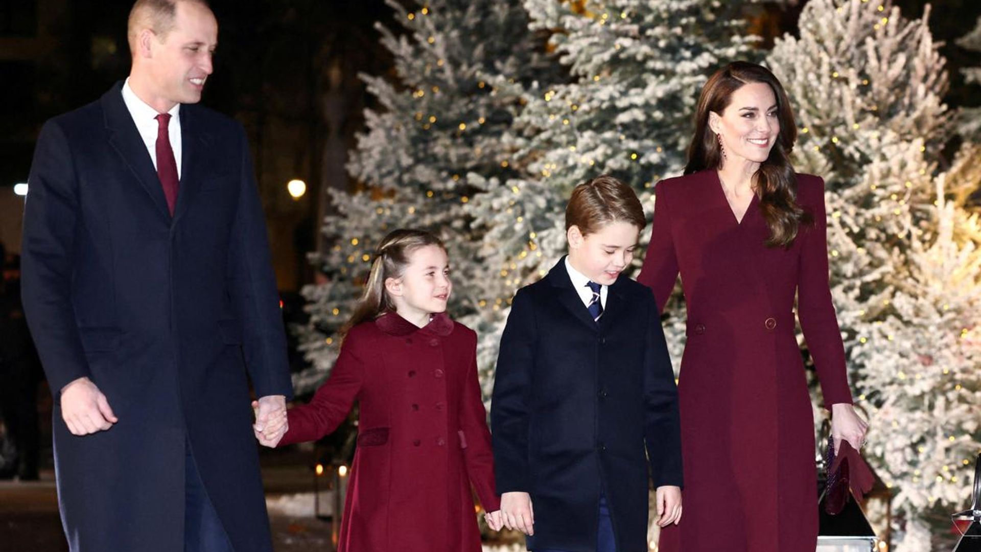 The Prince and Princess of Wales spotted Christmas tree shopping with kids