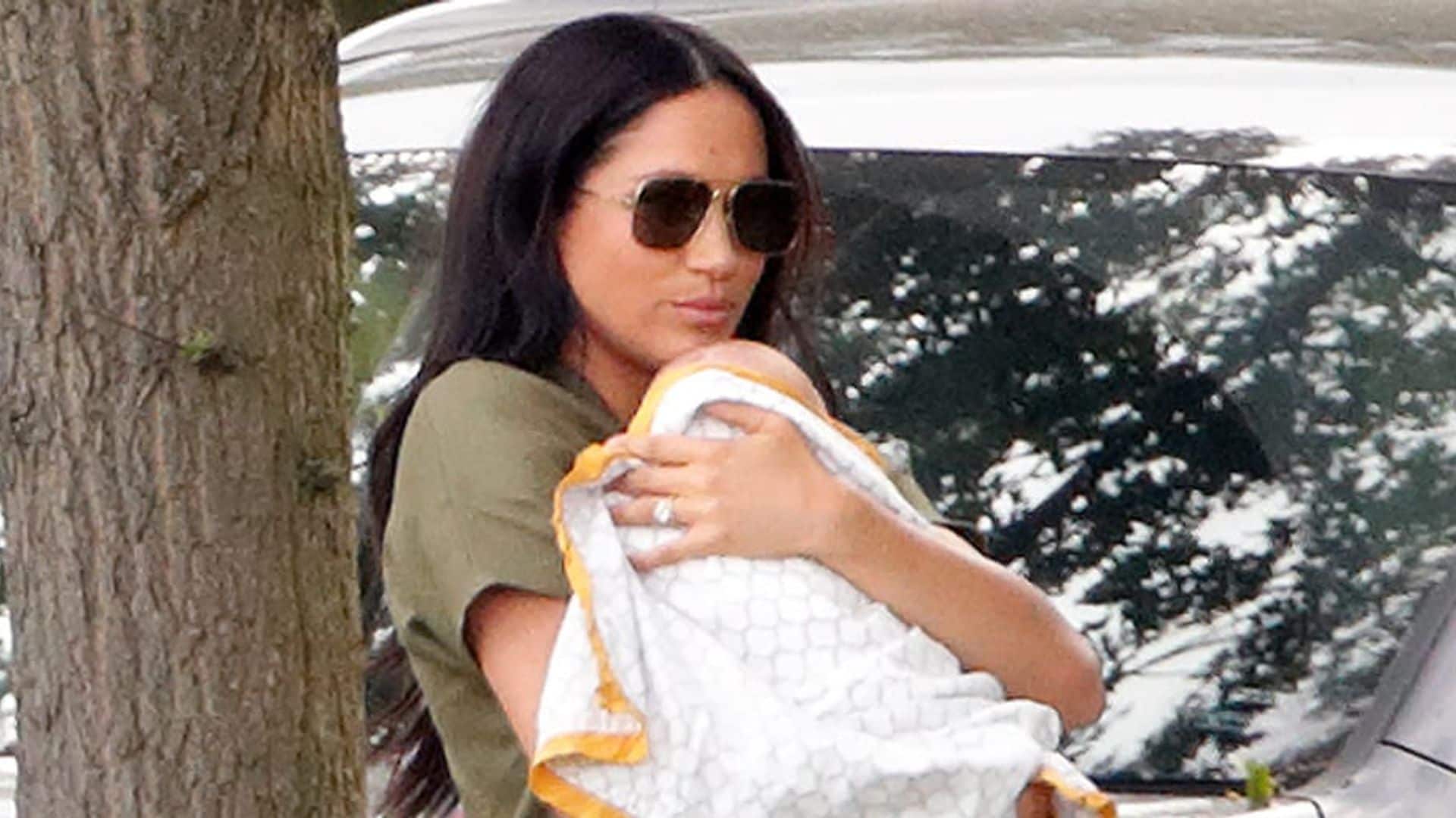 Meghan Markle wrapped baby Archie in this affordable blanket - see the details!