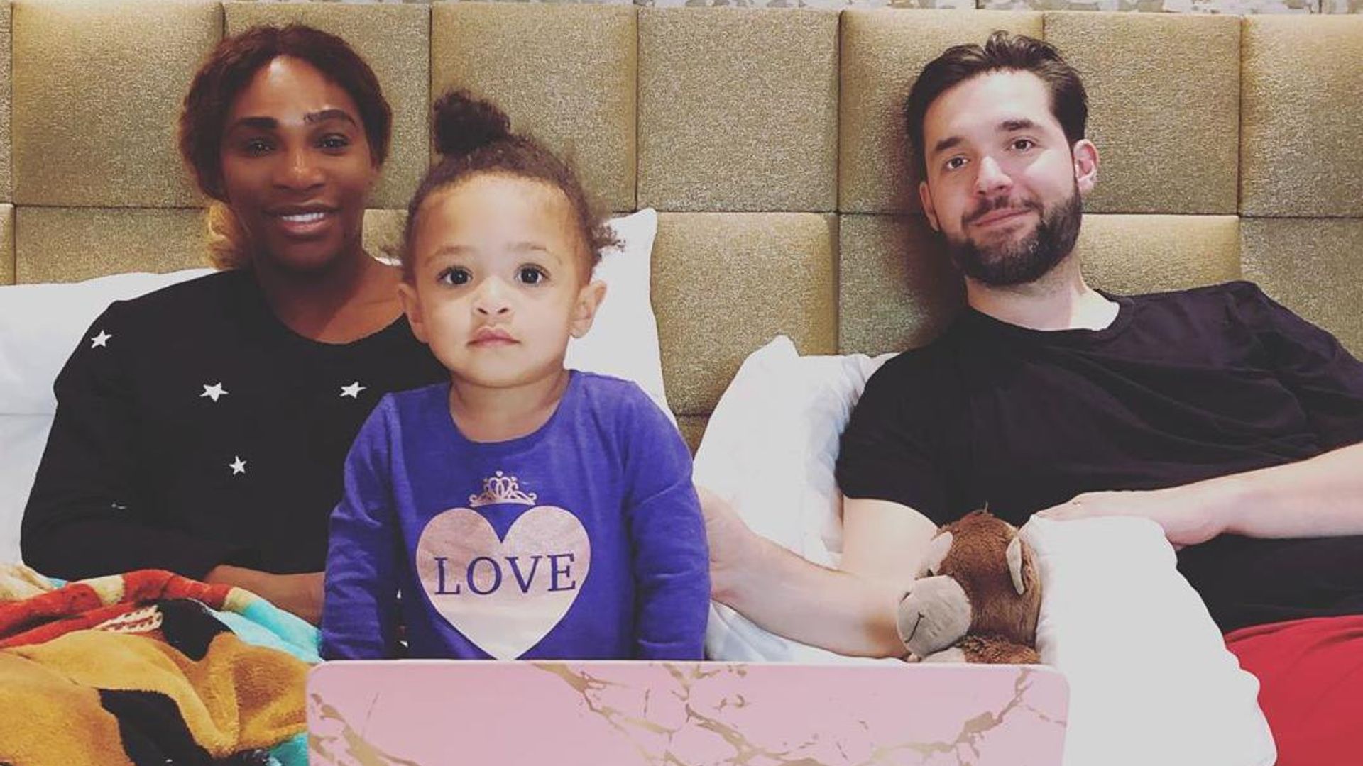 Serena Willams’ daughter Olympia is the cutest mini chef as she makes pasta with dad Alexis Ohanian