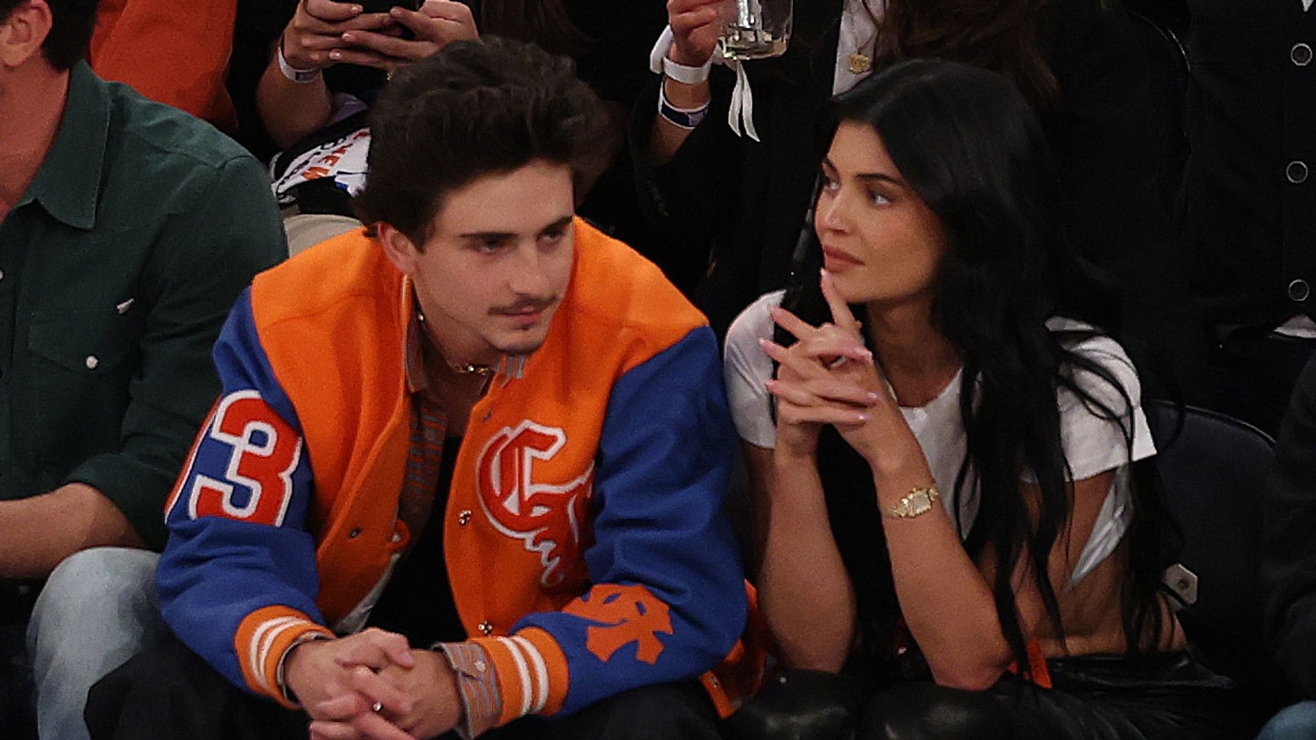 Kylie Jenner and Timothée Chalamet can't keep their hands off each other at Knicks vs. Pacers Game 5