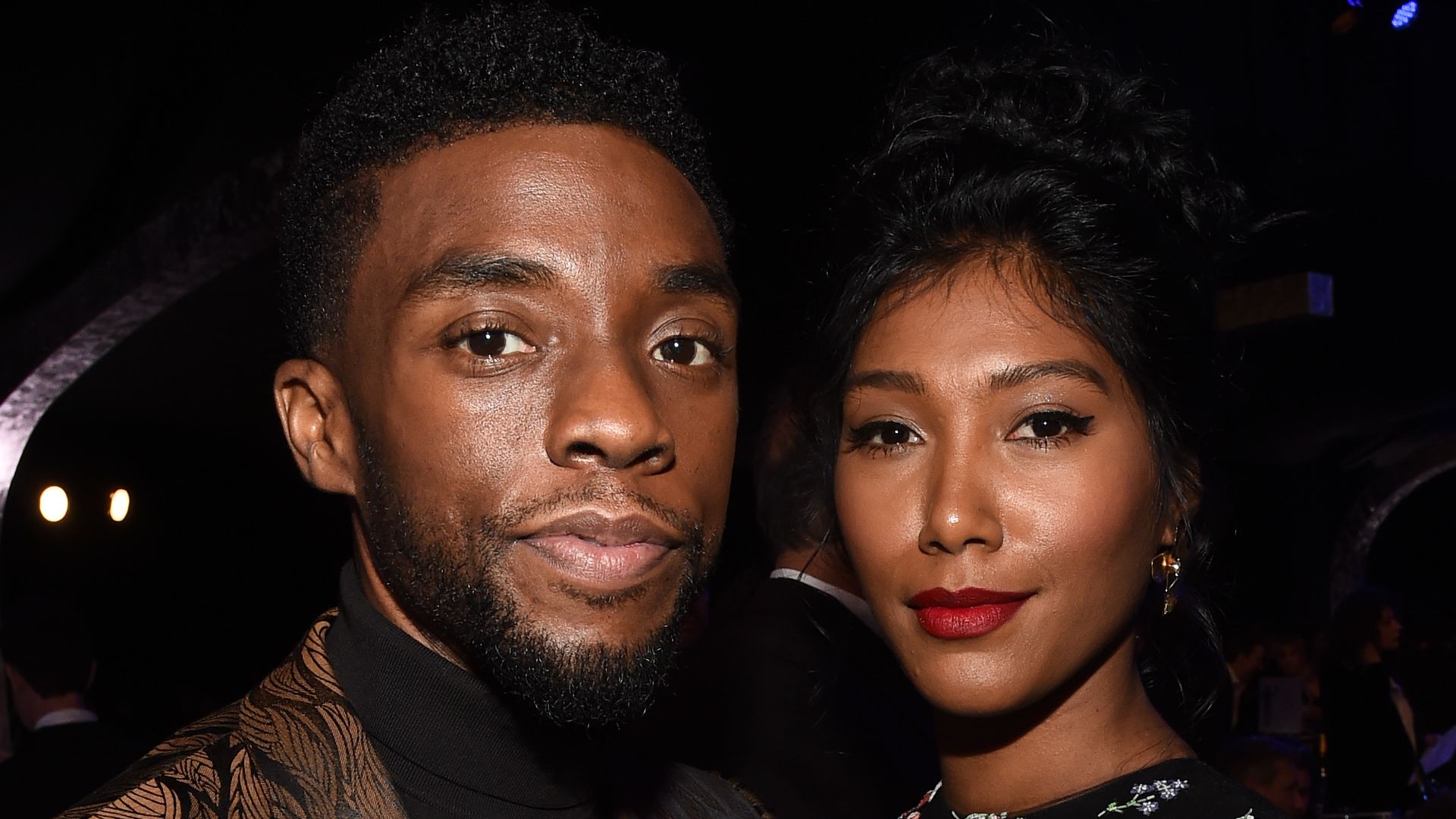 Chadwick Boseman and Taylor Simone Ledward (Photo by Michael Buckner/Variety/Penske Media via Getty Images)