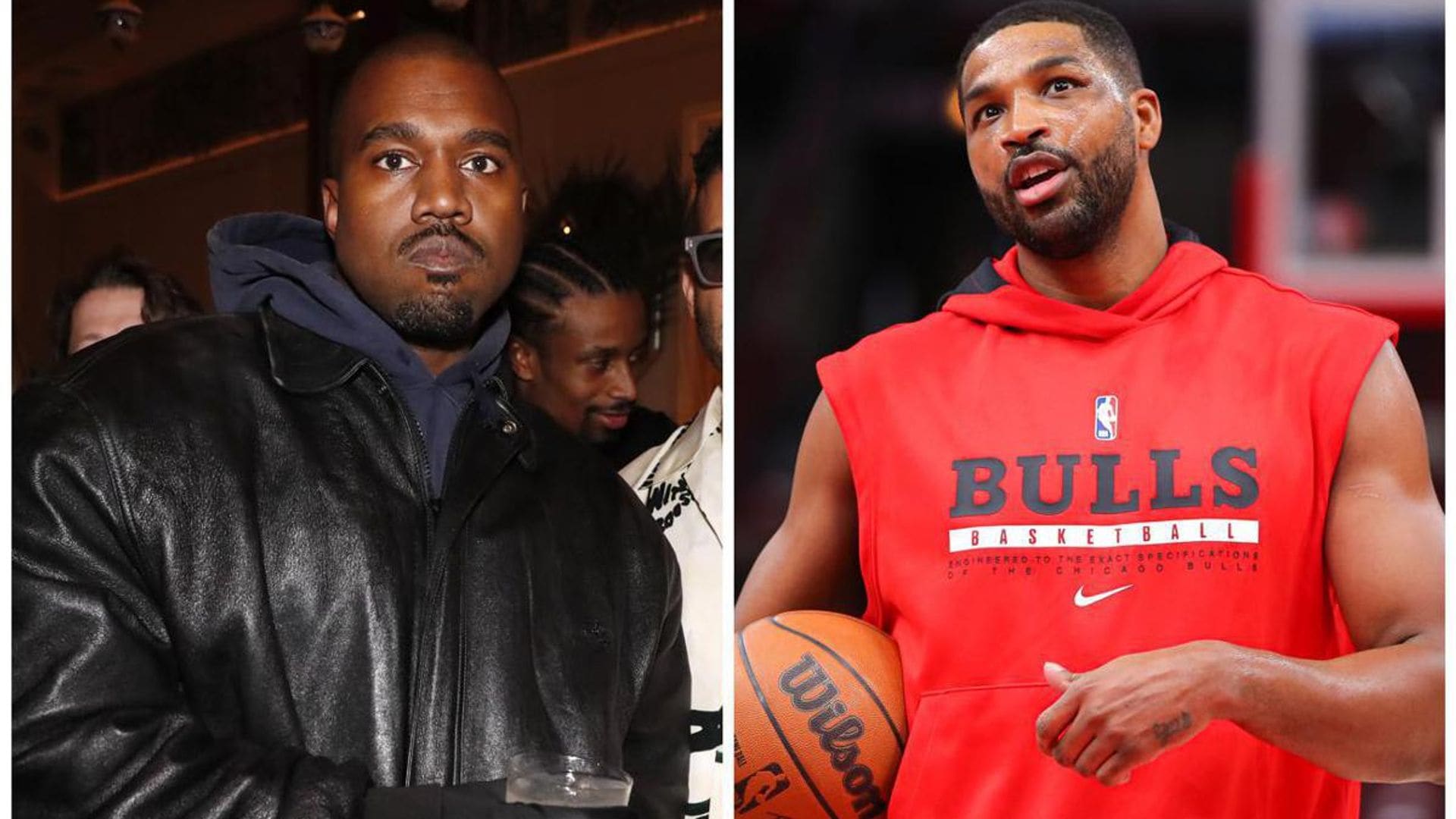 Kanye West and Tristan Thompson join some ladies for dinner in Miami