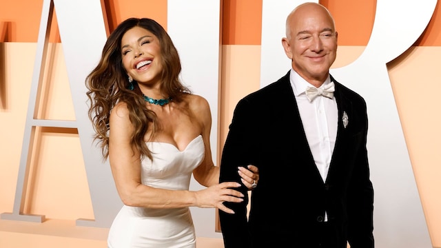 Lauren Sanchez and Jeff Bezos