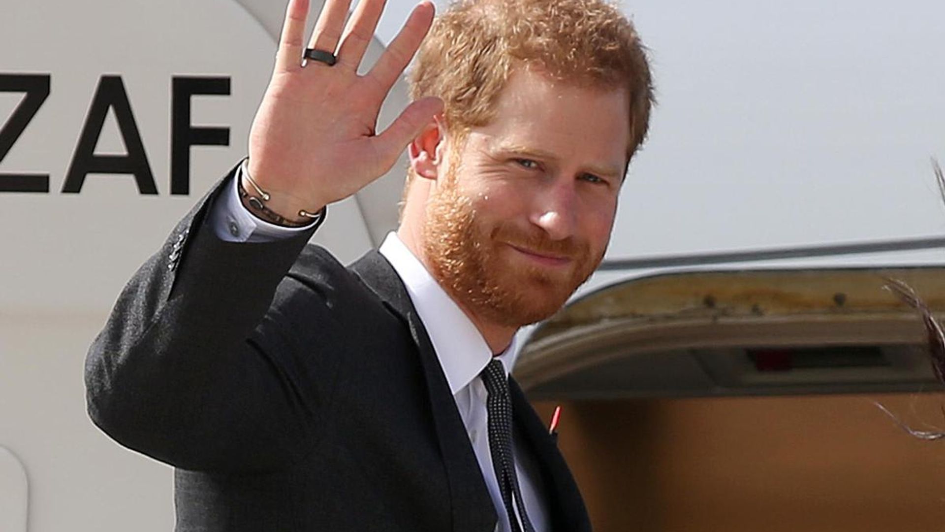 Prince Harry touches down in Tokyo with longtime friend