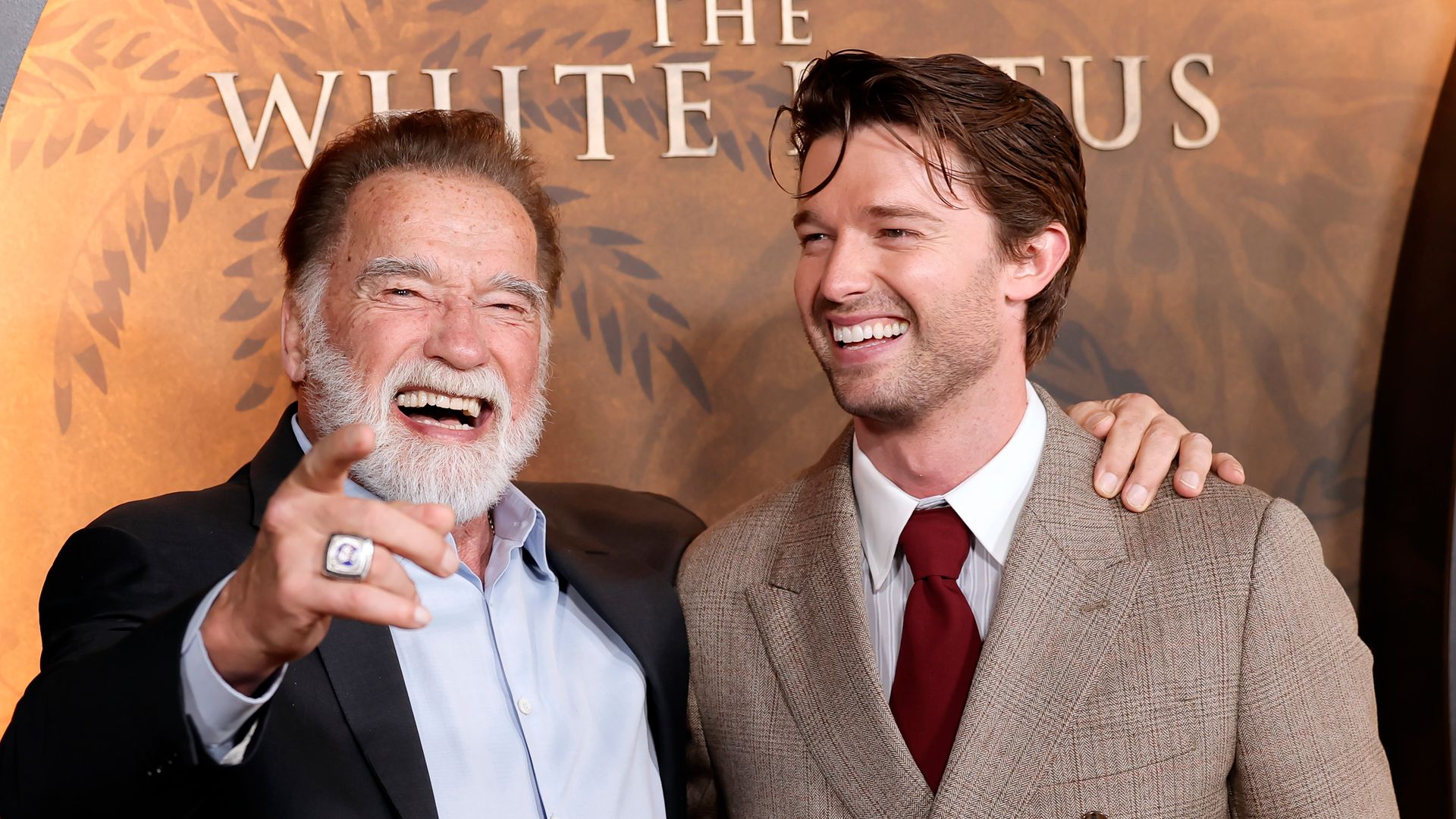 Arnold Schwarzenegger had a proud dad moment while speaking at Patrick Schwarzenegger's wedding