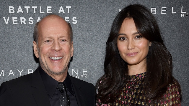 Bruce Willis and Emma Heming at the New York premiere of 'Battle at Versailles' in 2016