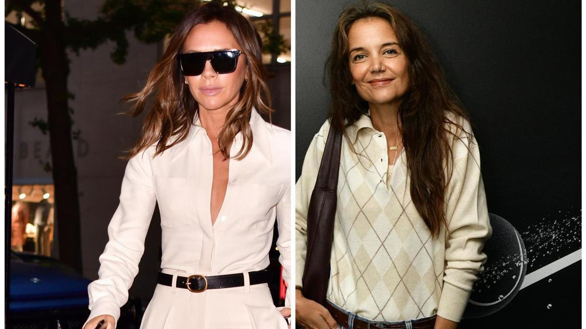 Victoria Beckham and Katie Holmes celebrate the launch of her watch collection in NYC