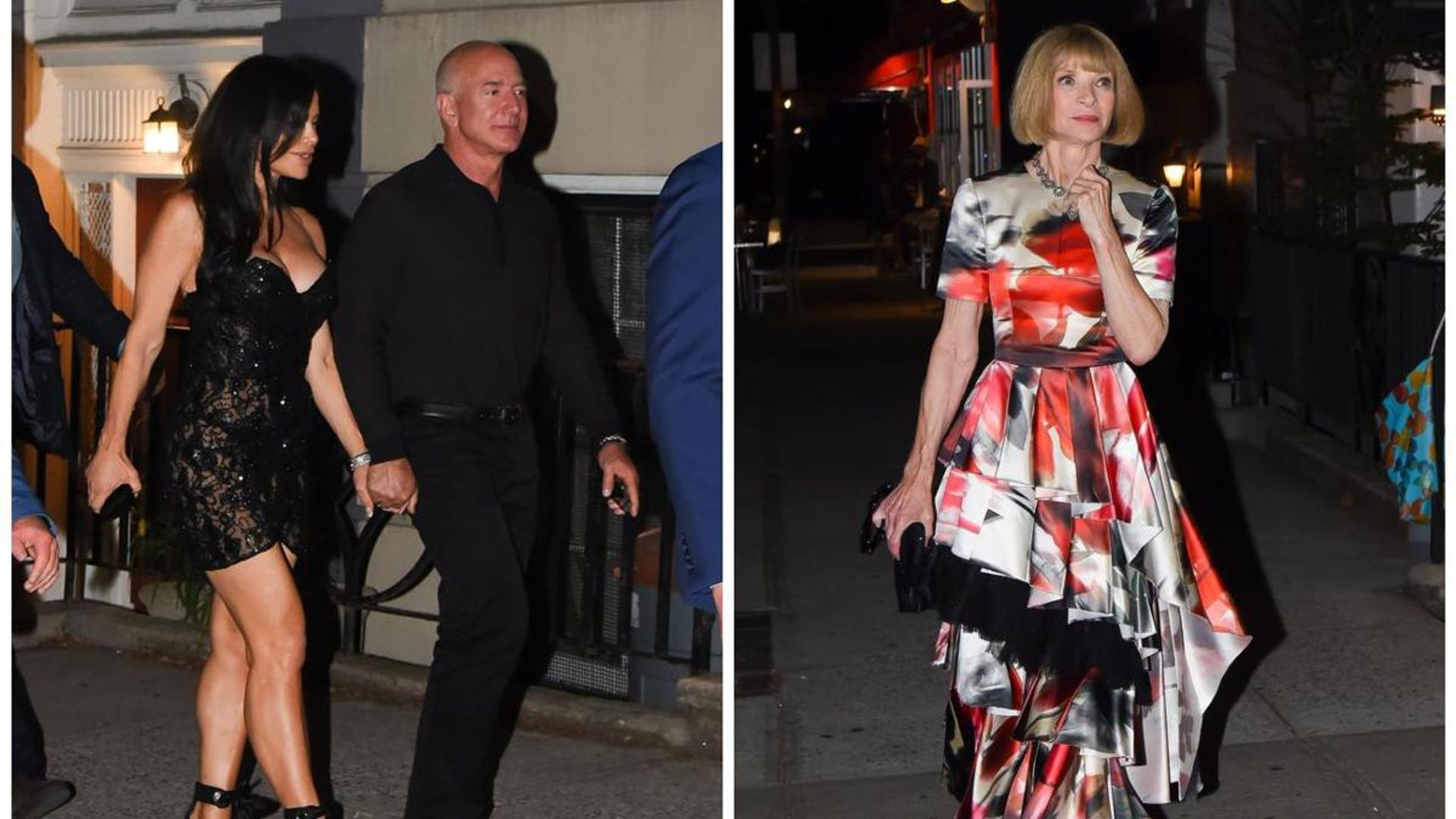 Lauren Sanchez, Jeff Bezos & Leo DiCaprio attend Anna Wintour’s party in New York