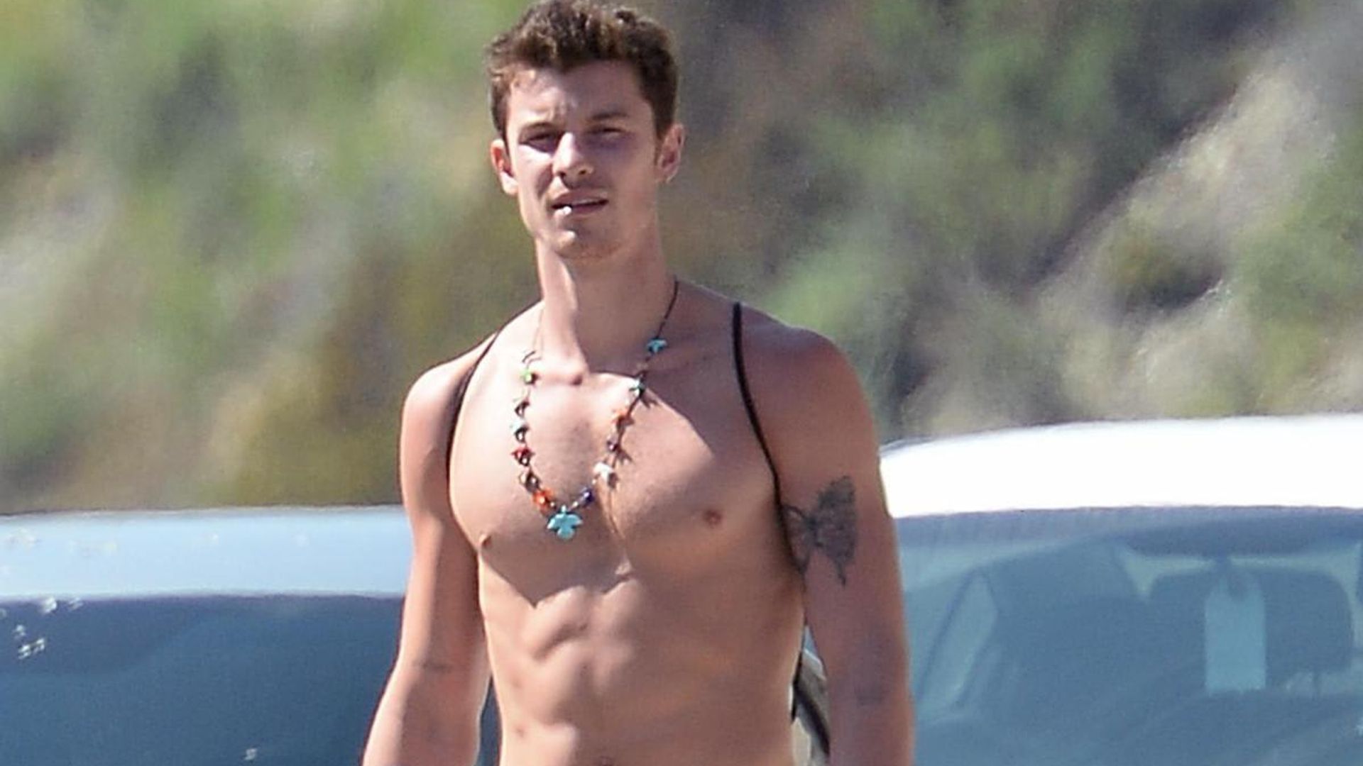 Shawn Mendes looks ripped as he hikes with Jocelyn Miranda