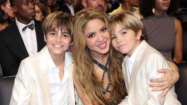 Shakira and her two sons, Milan and Sasha 