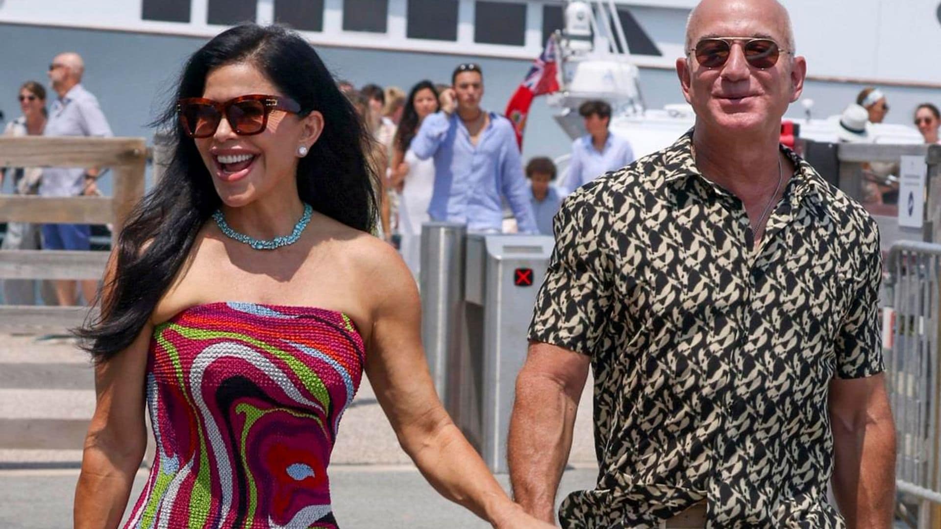 Lauren Sánchez and Jeff Bezos are all smiles exploring the South of France hand in hand