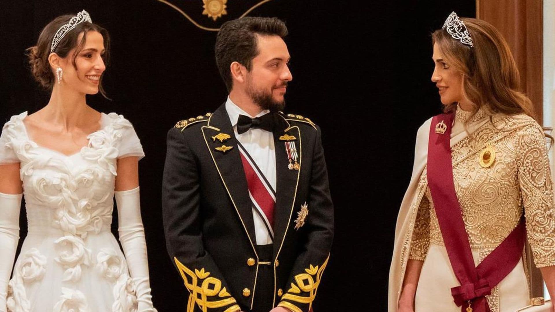 Crown Prince Hussein reveals mom Queen Rania is already shopping for her first grandchild