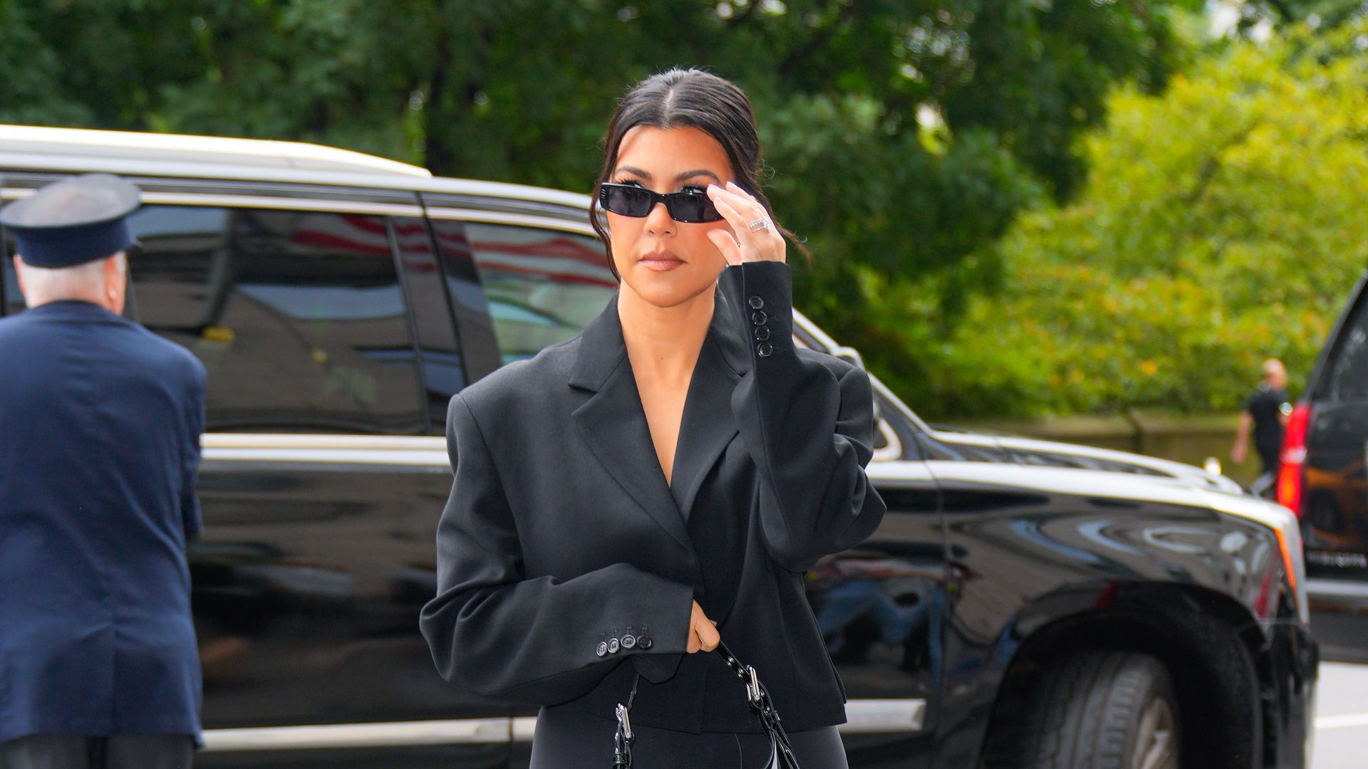 Kourtney Kardashian is seen on September 12, 2022 in New York City. (Photo by Gotham/GC Images)