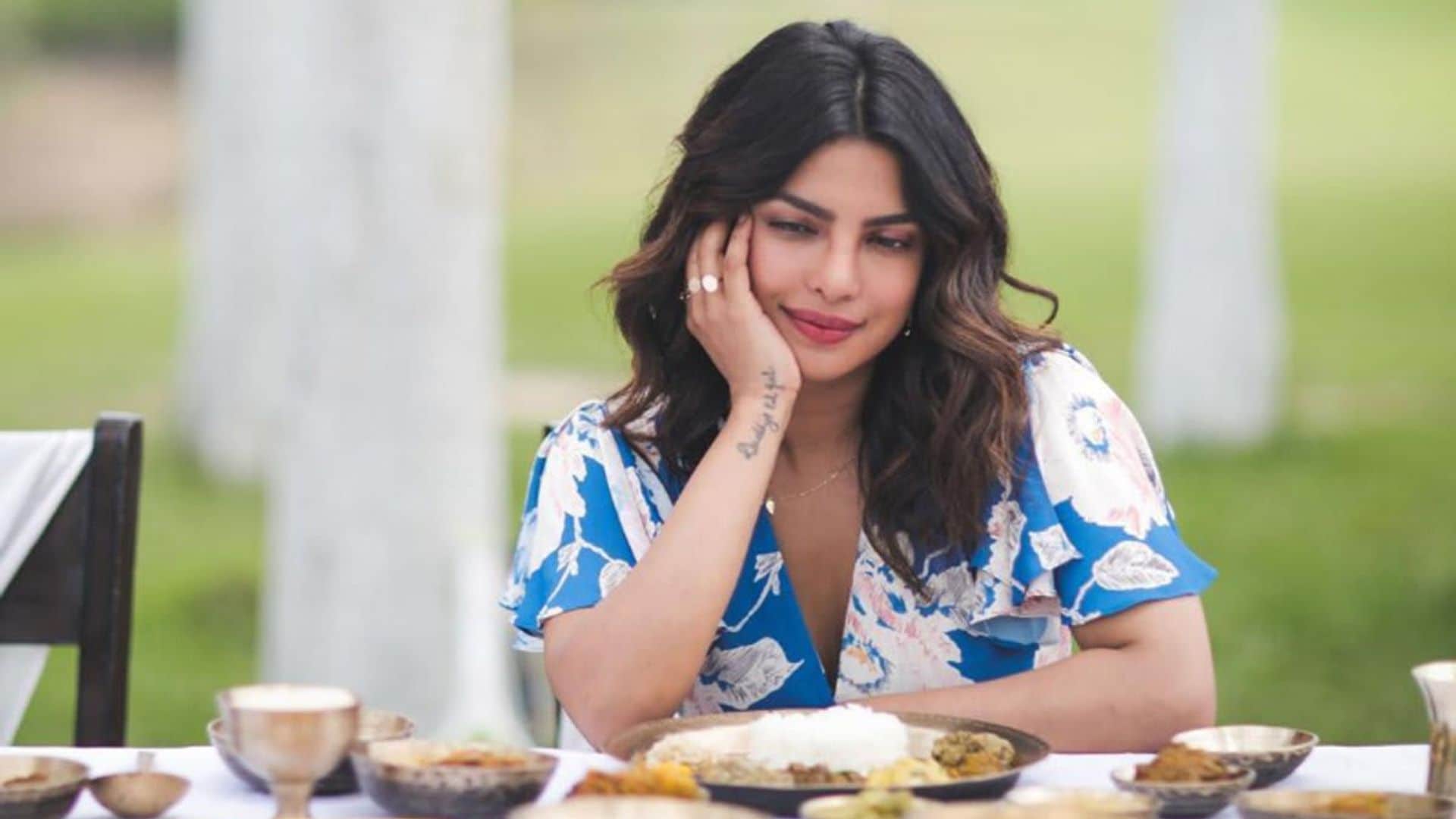 Priyanka Chopra Jonas holds a prayer ceremony to celebrate the opening of her Indian restaurant in New York