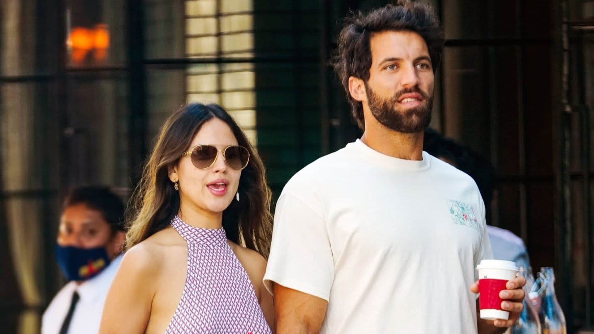 Eiza González and Paul Rabil were seen sharing a kiss while on a dinner date
