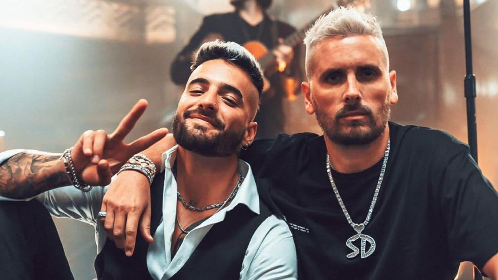 Maluma announces music video with Scott Disick and Saweetie after confusing Twitter fight
