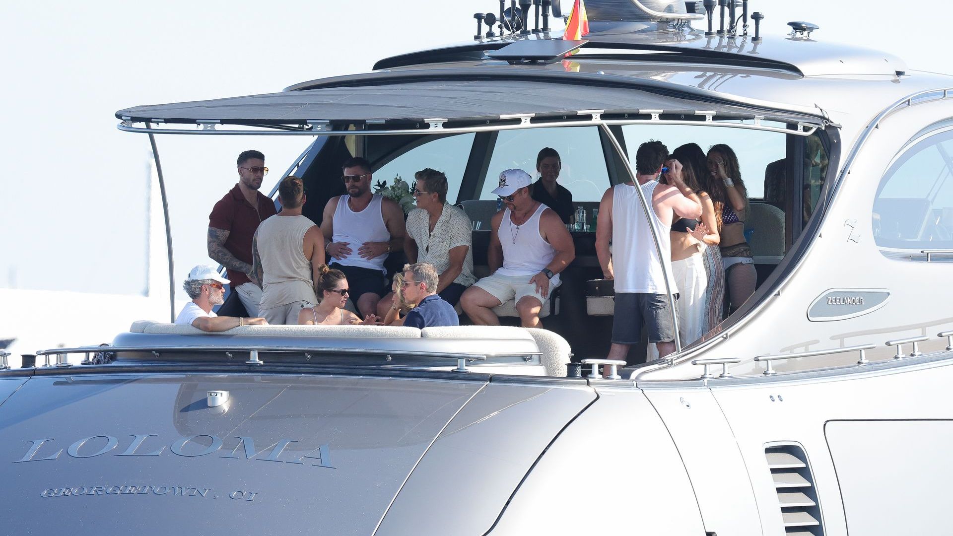 Chris Hemsworth Celebrates Birthday in Ibiza with Rita Ora and Matt Damon but Without Elsa Pataky