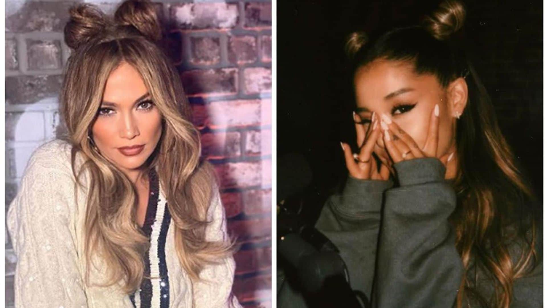 Jennifer Lopez and Ariana Grande prove this spaced-out hairstyle is a major trend