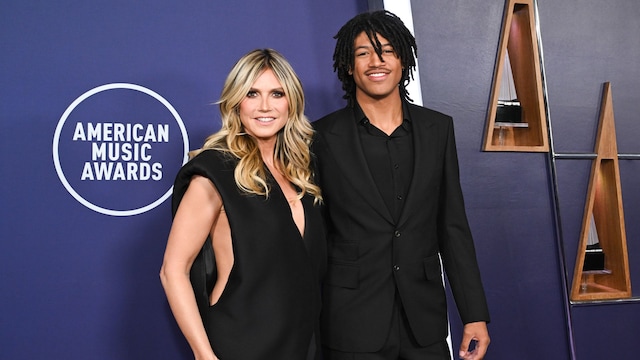 Heidi Klum and Son Henry, 19, Turn Heads in Coordinated All-Black Looks at the 2025 AMAs