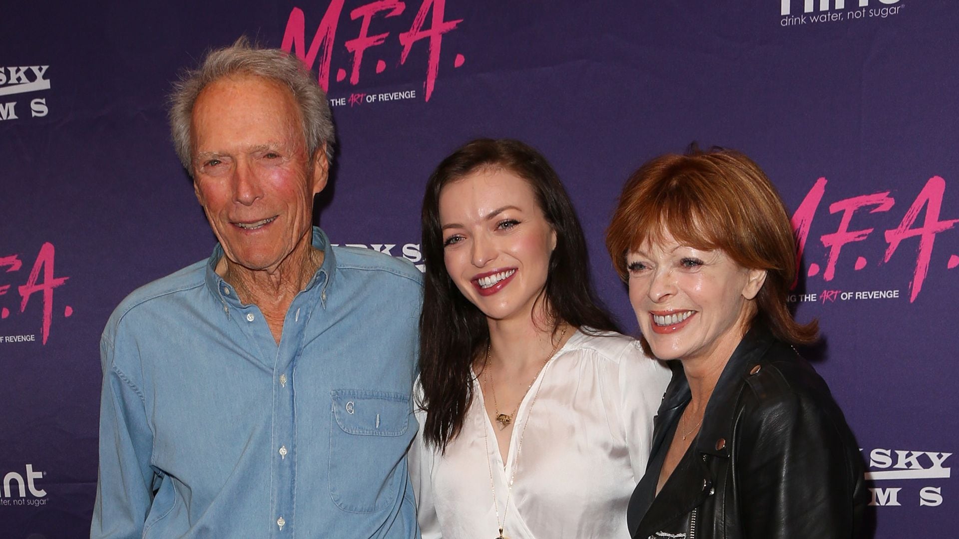 Clint Eastwood, Francesca Eastwood, and Frances Fisher, 2017