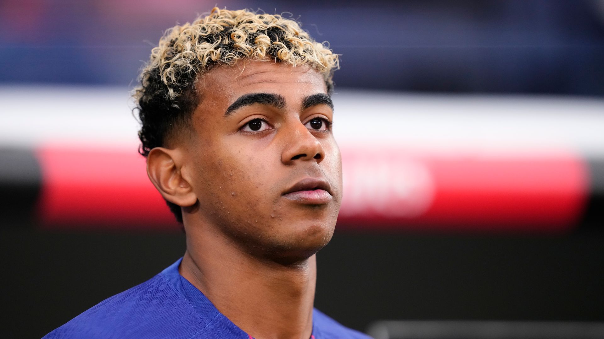 Lamine Yamal right winger of Barcelona and Spain during the La Liga EA Sports match between Real Madrid CF and FC Barcelona at Estadio Santiago Bernabeu on October 26, 2025 in Madrid, Spain. (Photo by Jose Breton/Pics Action/NurPhoto via Getty Images)