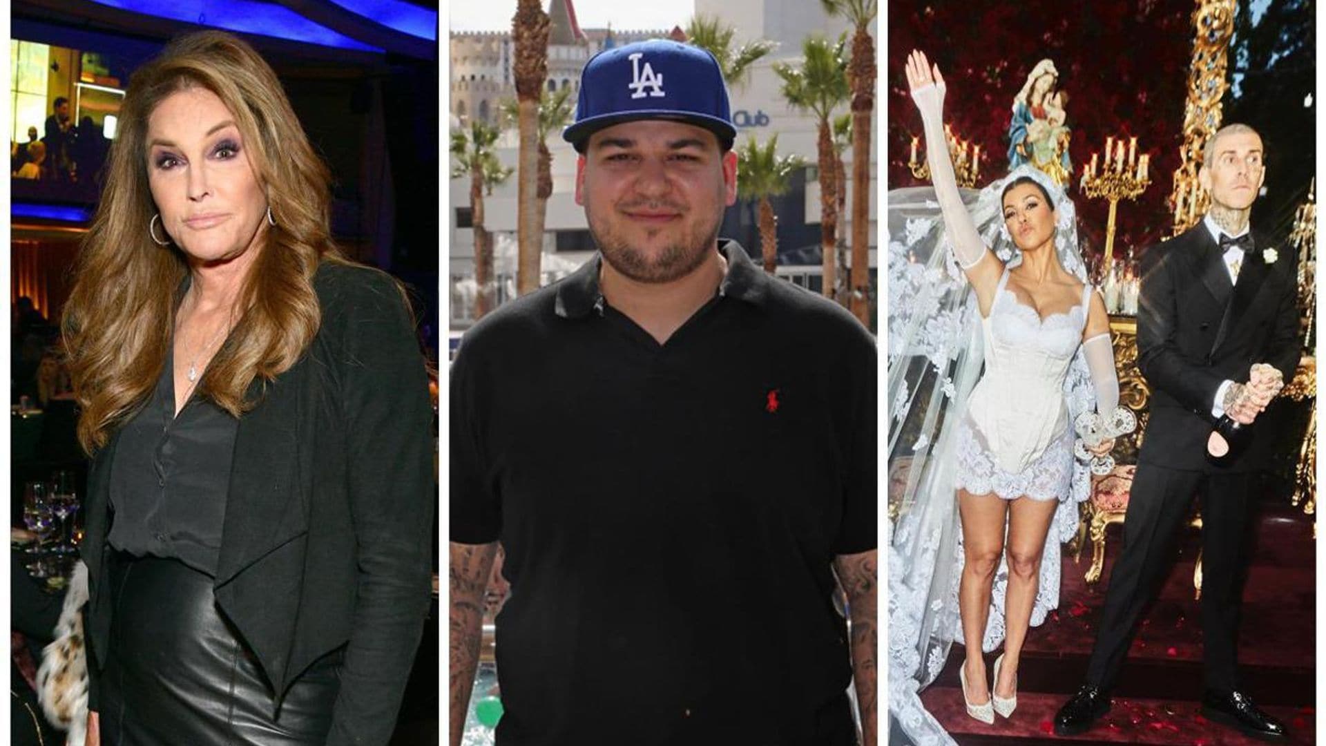 Why Caitlyn Jenner and Rob Kardashian weren’t at Kourtney and Travis Barker’s wedding