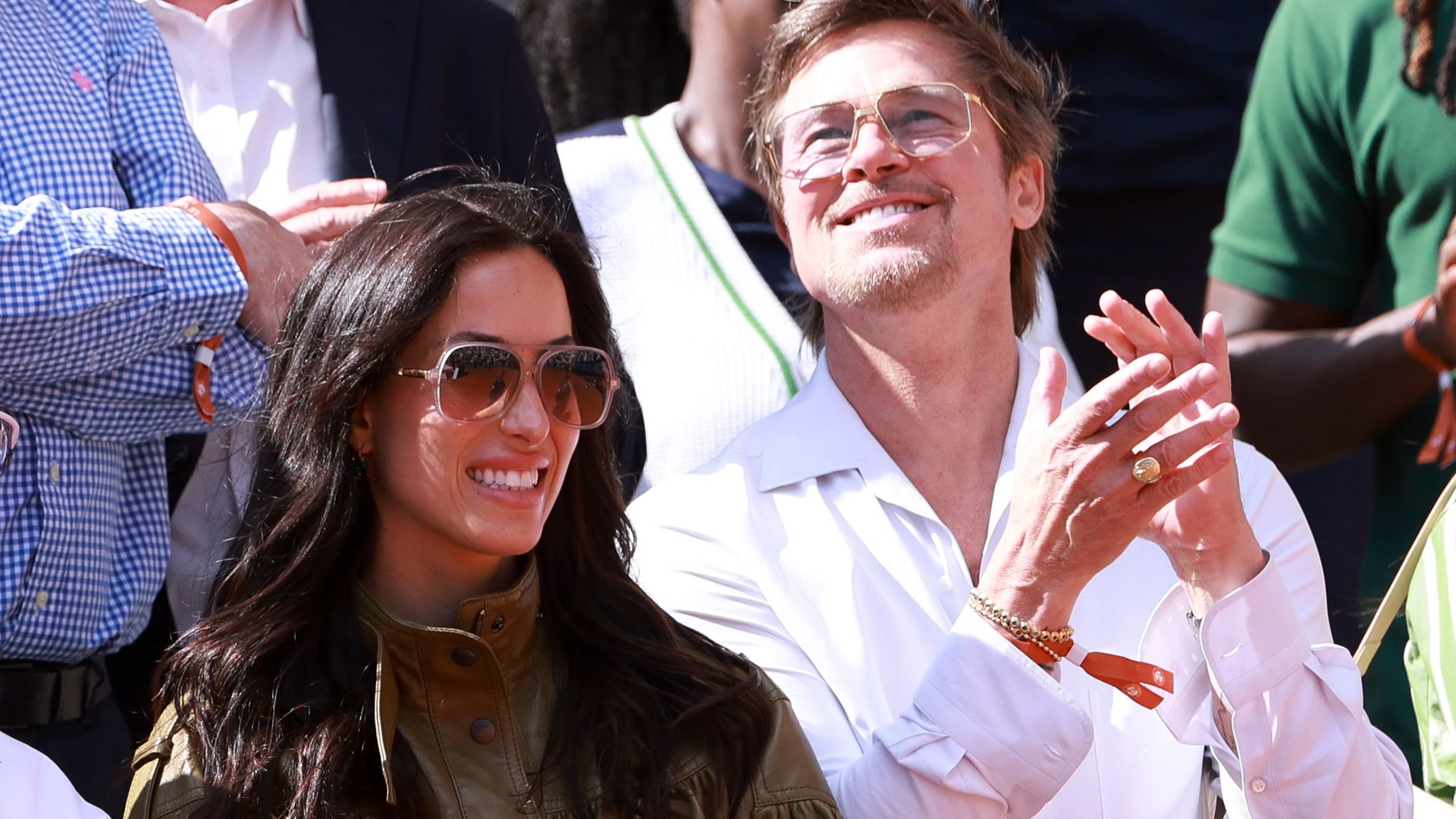 Brad Pitt and Ines de Ramon get cozy during French Open date [Photos]