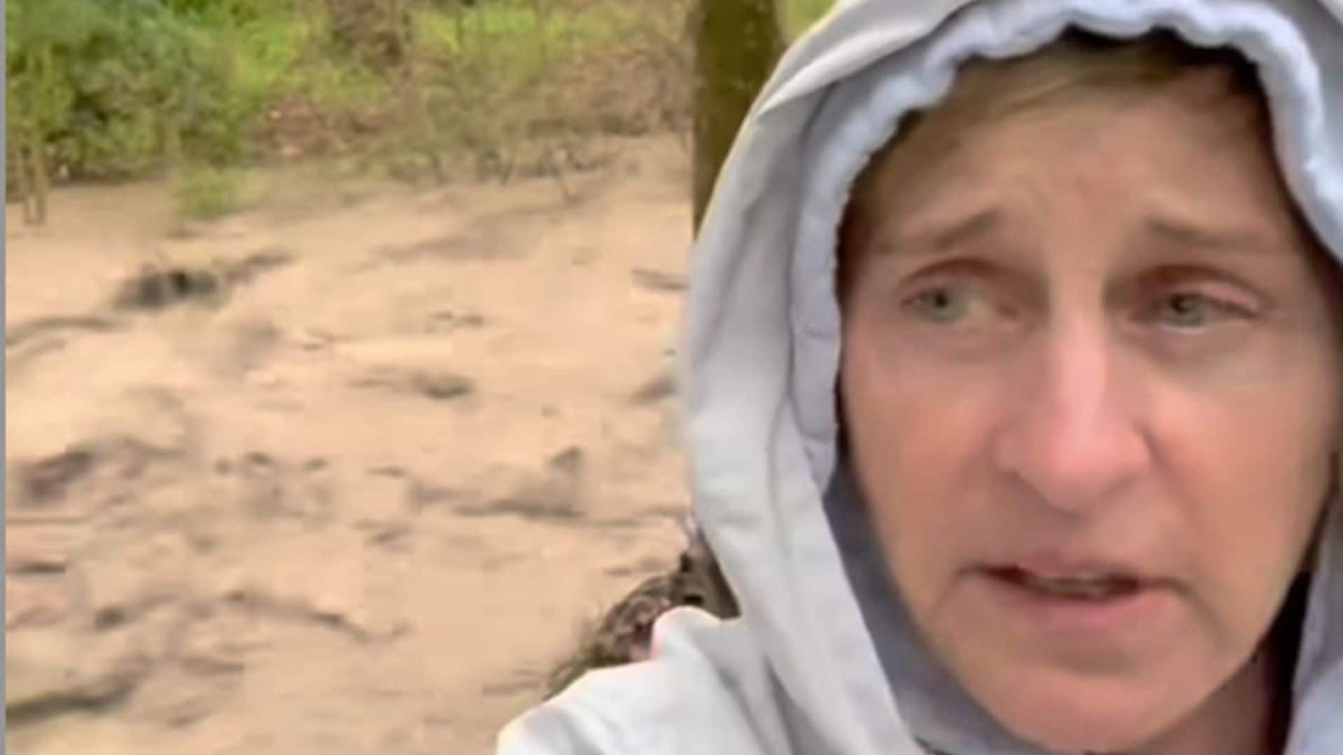 Ellen DeGeneres shares footage of Montecito flooding amid evacuation orders