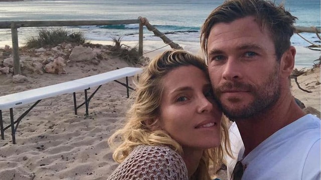 Chris Hemsworth and Elsa Pataky's kids motorcycle kids