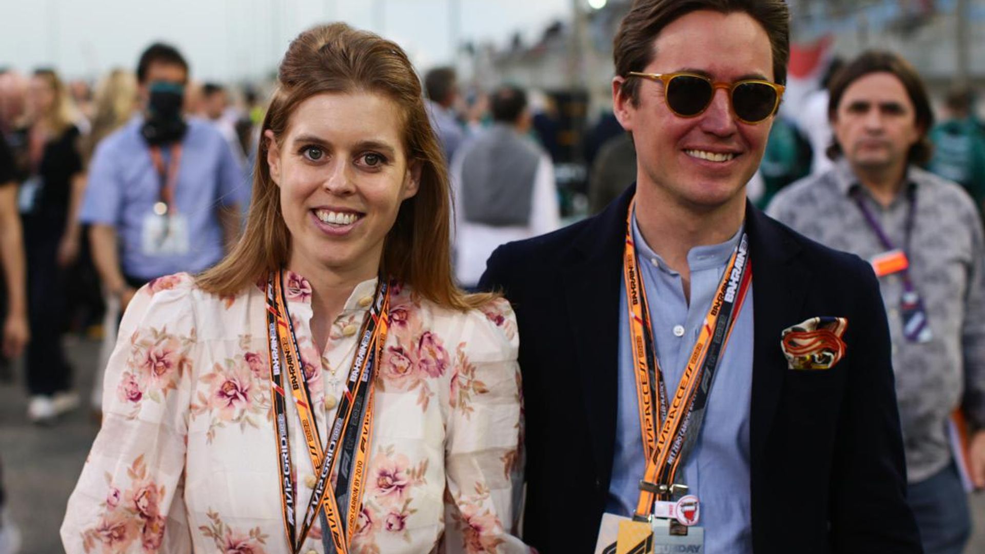 Princess Beatrice and husband Edo meet up with Swedish royal couple