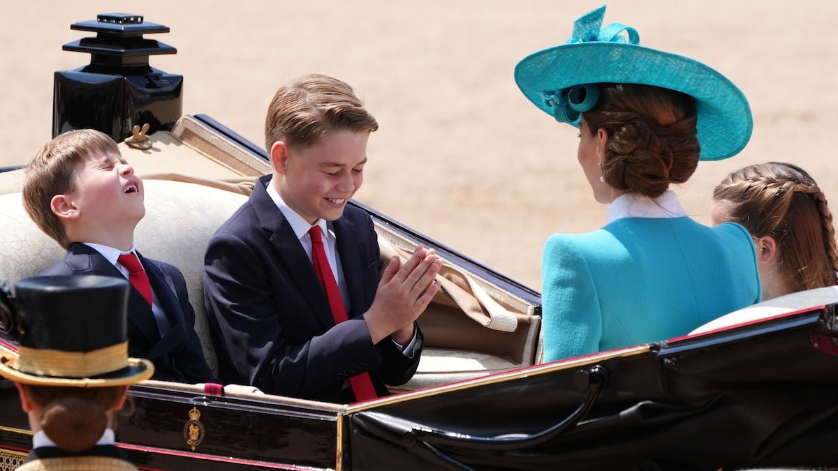 Prince Louis steals the spotlight at Trooping the Colour with whisper to George