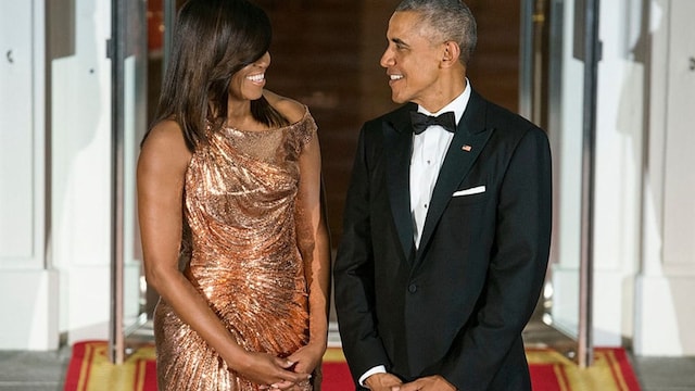 <b>Michelle being the first lady of the United States</b>
"Michelle never asked to be First Lady," President Obama told Vogue for the December 2016 issue. "Like a lot of political spouses, the role was thrust upon her. But I always knew she'd be incredible at it, and put her own unique stamp on the job. That's because who you see is who she isthe brilliant, funny, generous woman who, for whatever reason, agreed to marry me. I think people gravitate to her because they see themselves in hera dedicated mom, a good friend, and someone who's not afraid to poke a little fun at herself from time to time."
Photo: Leigh Vogel/WireImage