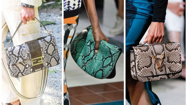 Bolsos snakeskin de Fendi, Prada y Versace
