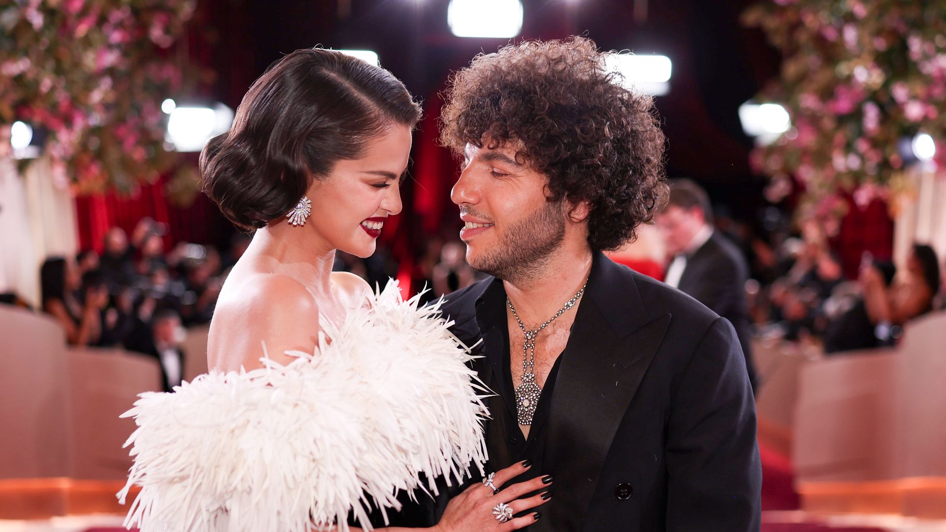 Selena Gomez and Benny Blanco at the 83rd Annual Golden Globes 