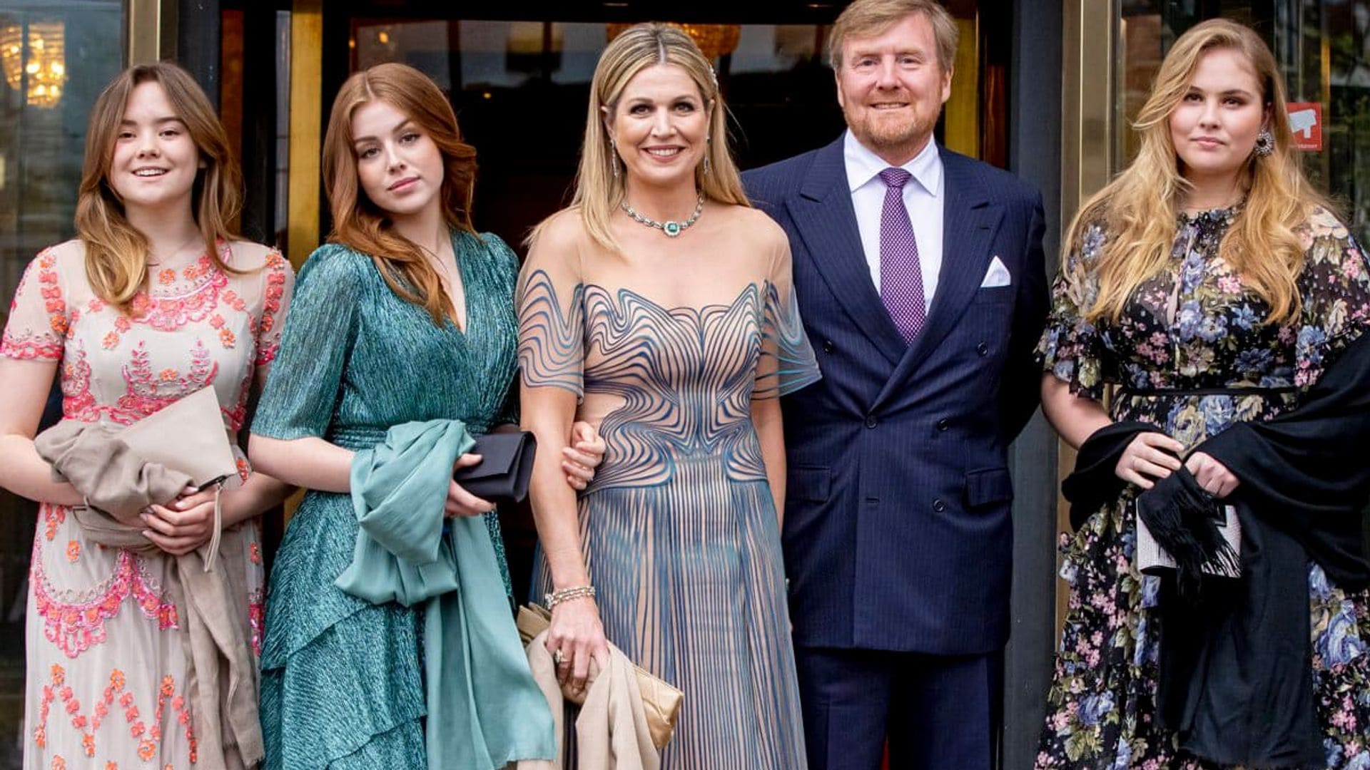 Dutch Princesses look all grown up at concert for mom Queen Maxima’s 50th birthday
