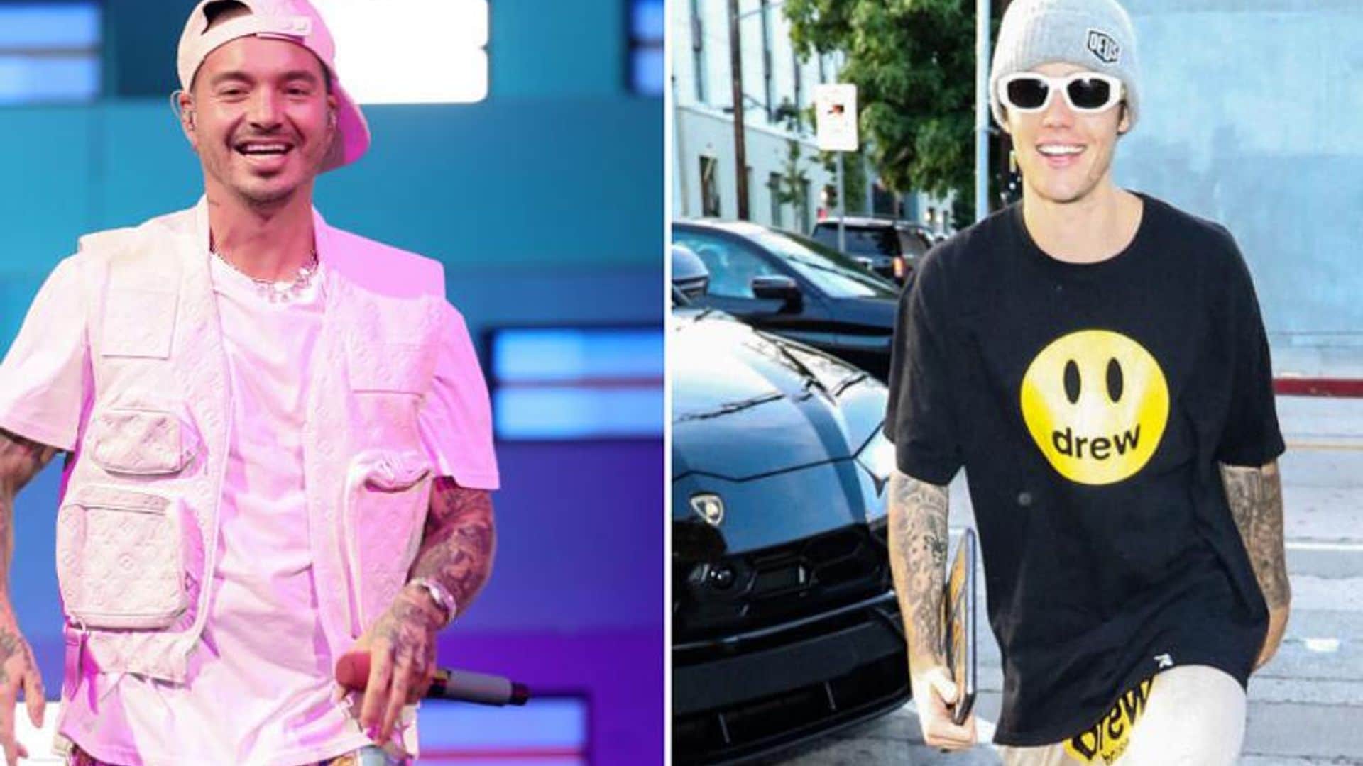 J Balvin gifts Justin Bieber with massive diamond ring