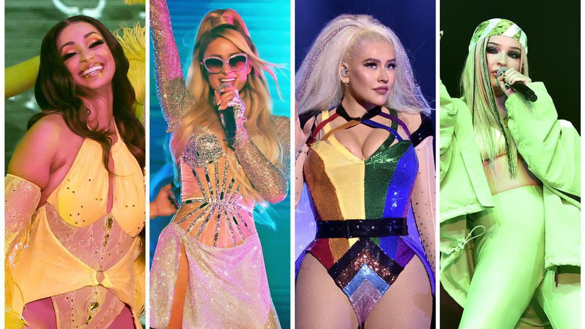 Christina Aguilera brings Paris Hilton and Kim Petras to the stage, performs ‘Lady Marmalade’