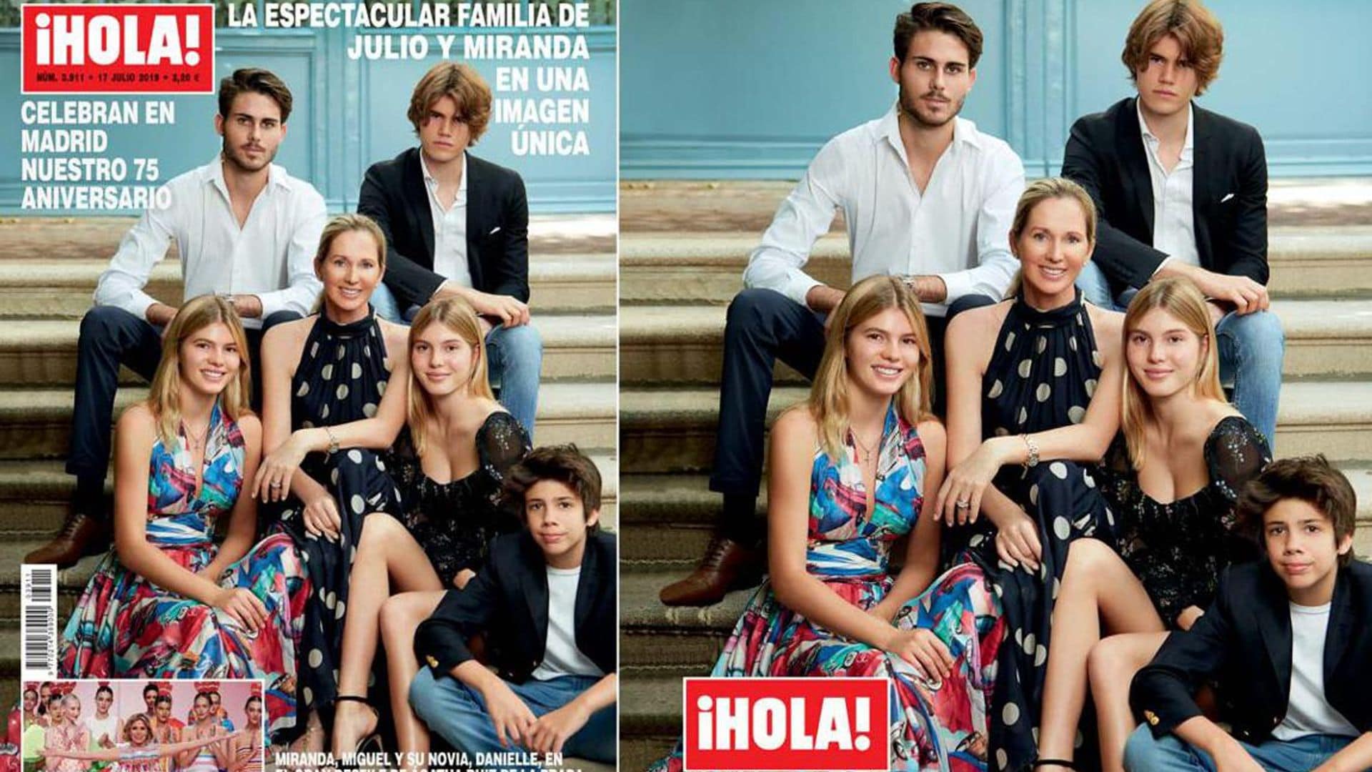 Julio Iglesias' wife Miranda Rijnsburger covers ¡HOLA! Spain with their beautiful kids