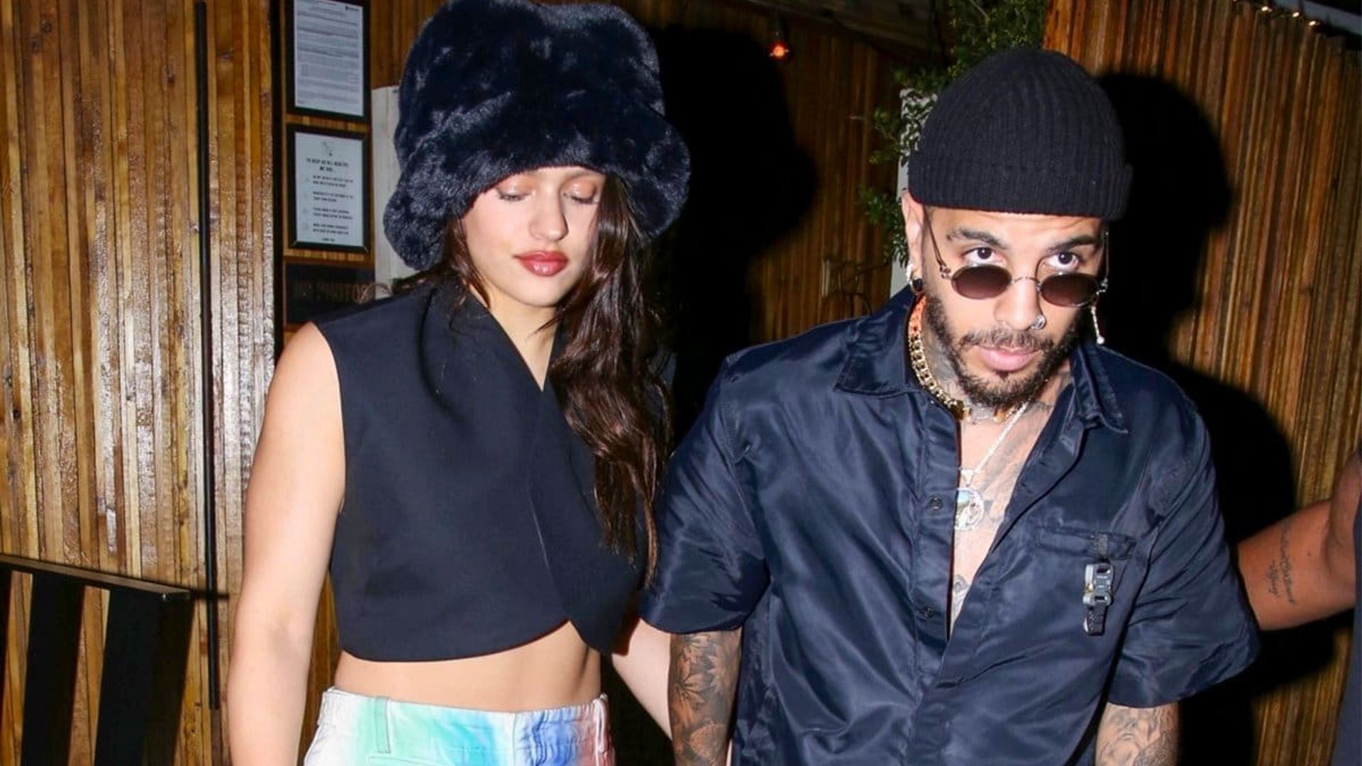 Rosalía and Rauw Alejandro spotted holding hands during night out in LA