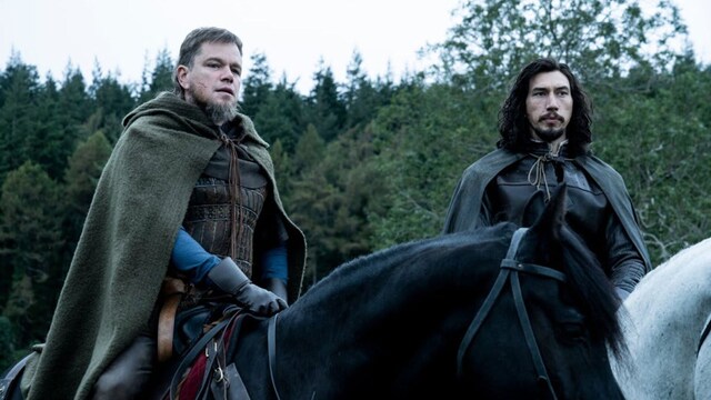 Matt Damon and Adam Driver in "The Last Duel"