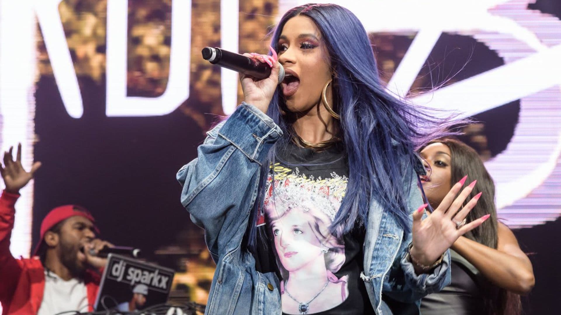 Watch a pregnant Cardi B hilariously attempt rhythmic gymnastics