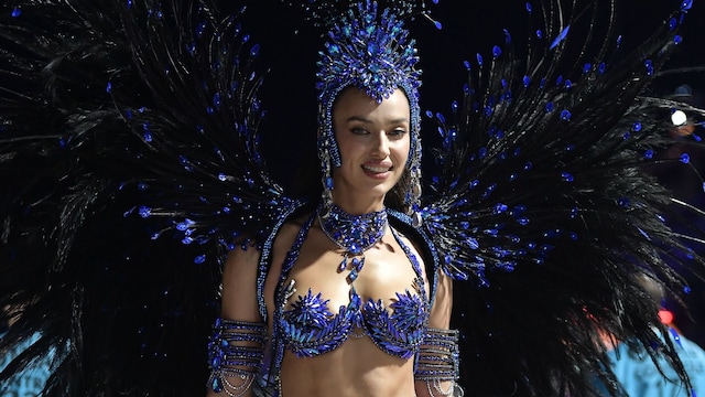 Irina Shayk made her Rio de Janeiro Carnival debut looking as stunning as ever