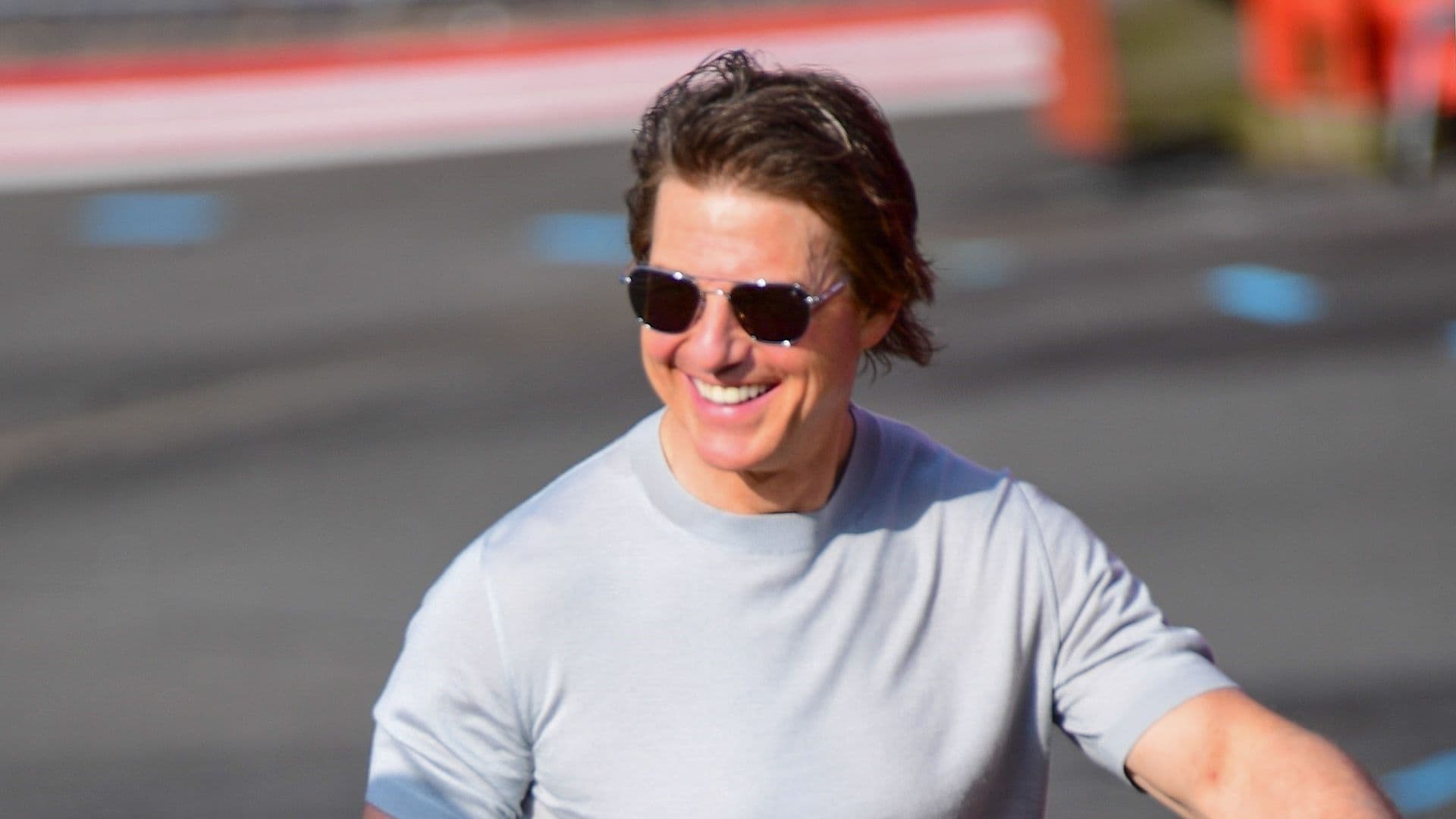 Tom Cruise takes to the skies with his son Connor