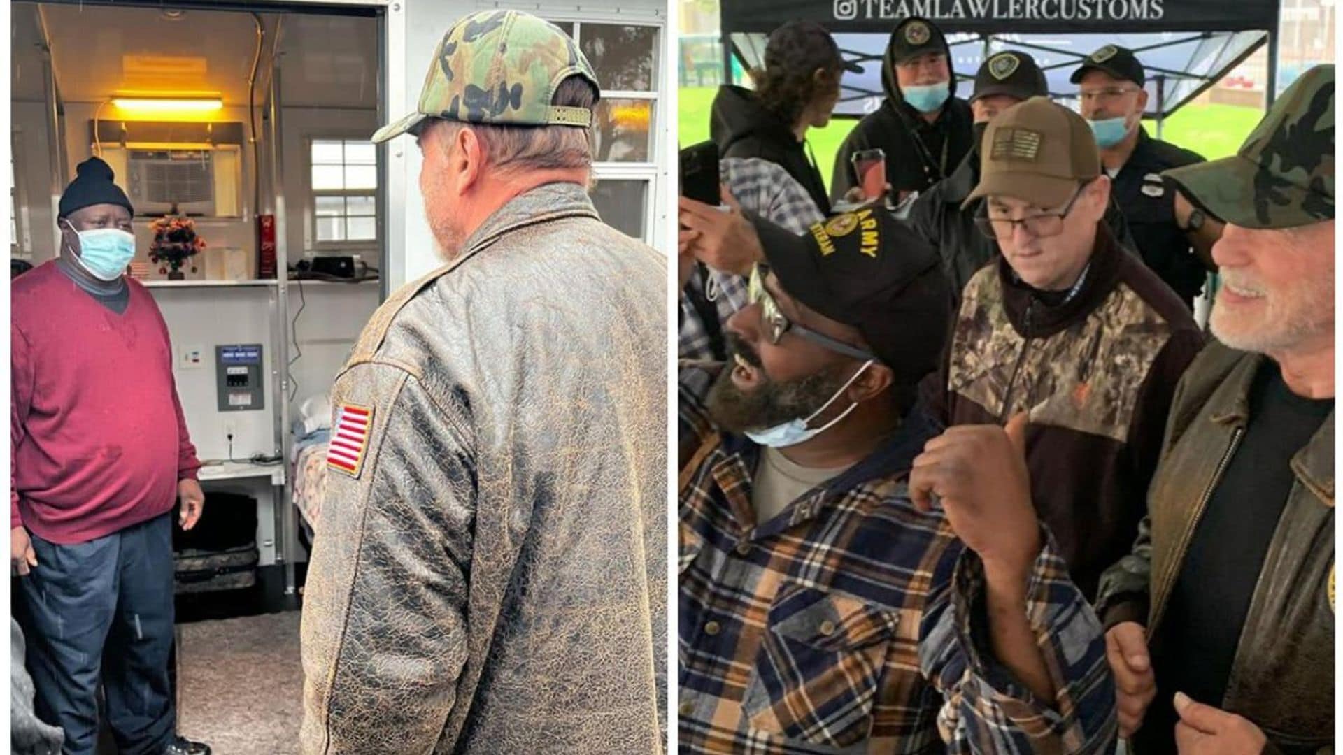 Arnold Schwarzenegger makes a Christmas donation to veterans in LA
