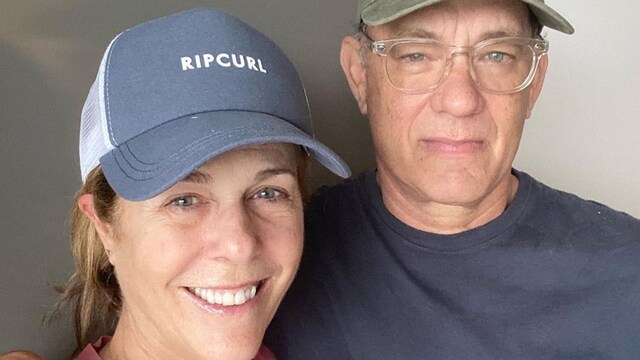 Tom Hanks y su esposa