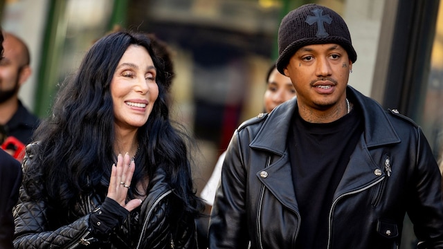 Cher and her boyfriend Alexander Edwards rock coordinated outfits Rome fashion show